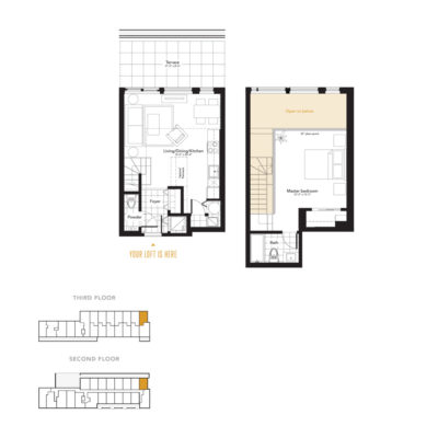 197 Lisgar St ottawa Condos for sale -Centre Town Tribeca Lofts - floor b4 -1bedroom Hudson