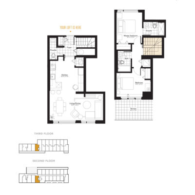 197 Lisgar St ottawa Condos for sale -Centre Town Tribeca Lofts - floor b4 -2 bedroom Varick-1155 SqFt