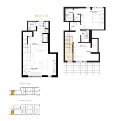 197 Lisgar St ottawa Condos for sale -Centre Town Tribeca Lofts - floor b4 -2 bedroom Warren-1400 SqFt