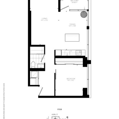 199 Slater st condos for sale - Ottawa condos for sale -condos in ottawa for sale -OTTAWA DOWNTOWN CONDOS FOR SALE -PLANS -1 Beds -B12